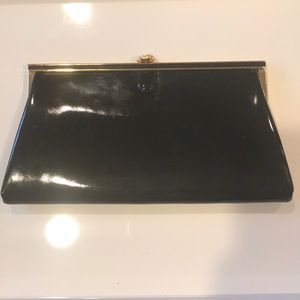 Fabulous Bienen-davis patent leather black clutch